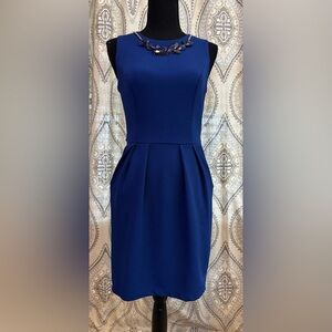Bisou Bisou Royal Blue Midi Dress